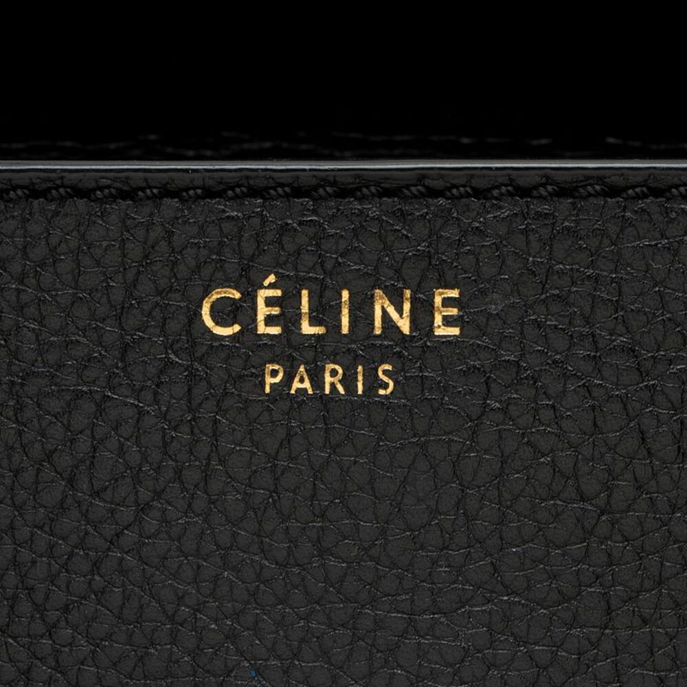 Celine Pebbled Leather Mini Luggage Tote - Picture 9 of 12